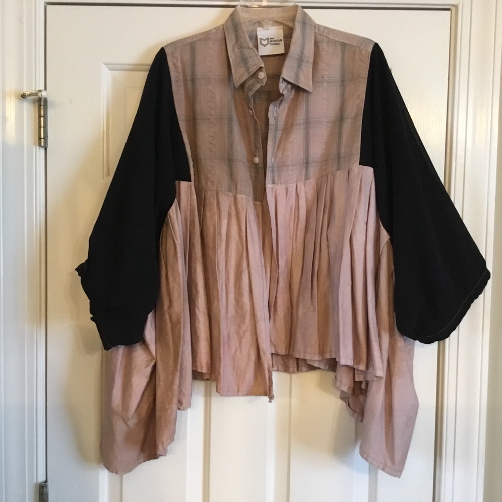 THE MORGAN FACTORY black mauve Butterfly Jacket ONE SIZE